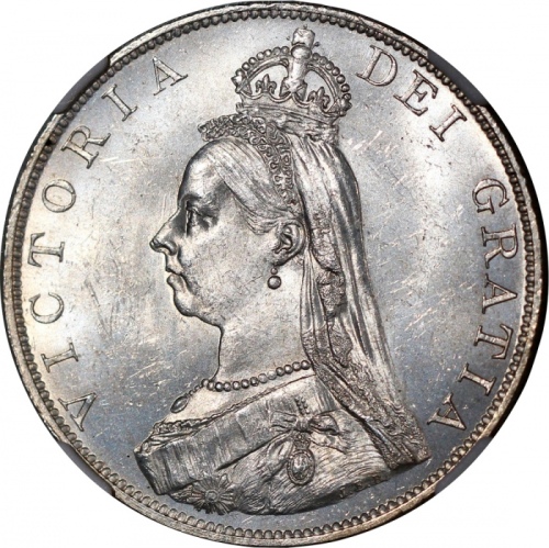  英国1751年6便士及1887年2弗罗林，NGC AU Details有清洗及MS64，#6478563-008及#6478563-011 Great Britain, a pair of 6 pen