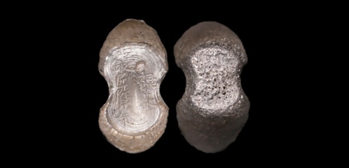  明“禄米银匠陆元年”五两型银锭 方乾评级 MS63 