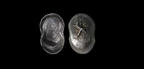  清光绪年恒月蔚山西平遥县恒裕长镜色五十两银锭 GBCA AU58