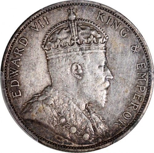 1905年香港5毫，PCGS XF40，#41228230 Hong Kong, 50 cents, 1905, PCGS XF40. #41228230