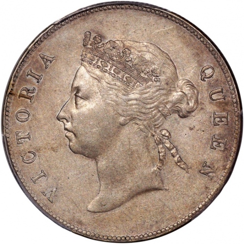  1893香港维多利亚半圆，大圈版，PCGS AU Detail (清洗)，#46484203
