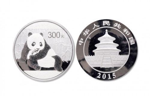  2015年熊猫纪念银币1公斤 完未流通