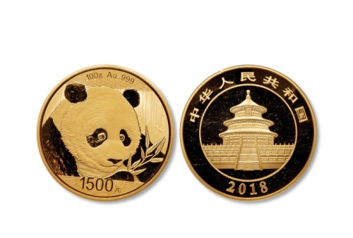  2018年熊猫纪念金币100克 完未流通