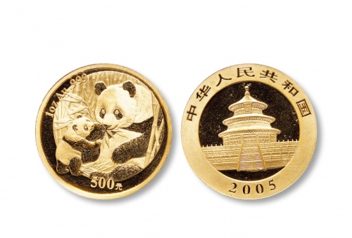  2005年熊猫纪念金币1盎司 完未流通