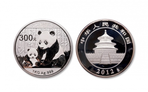  2012年熊猫纪念银币1公斤 完未流通