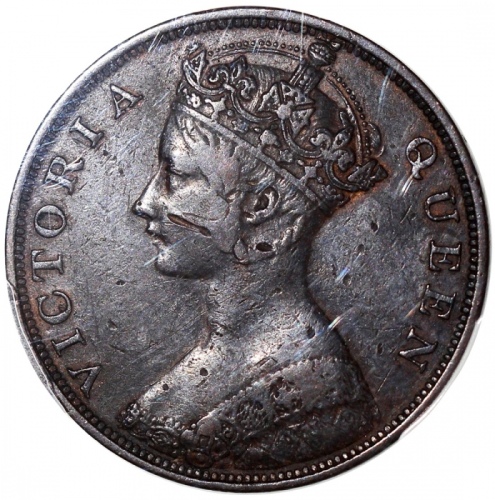  香港1仙3枚一组，包括1863，1877及1880，均PCGS XF Detail，分别為有损，有严重清洗及有清洗 Hong Kong, a trio of copper 1 cents, 1863,