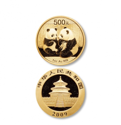  2009年熊猫纪念金币1盎司 完未流通