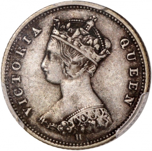  1874-H，1879及1892-H香港维多利亚一毫一组3枚，分别评PCGS XF40，XF Detail (有清洗)及AU55，#46484364，#46484334，#46484379