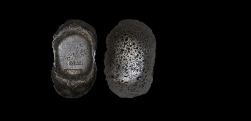  清河北十足色聚增号三益和十两银锭 GBCA AU55