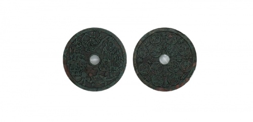  明麻姑献寿背十二生肖花钱 华夏 古 XF82