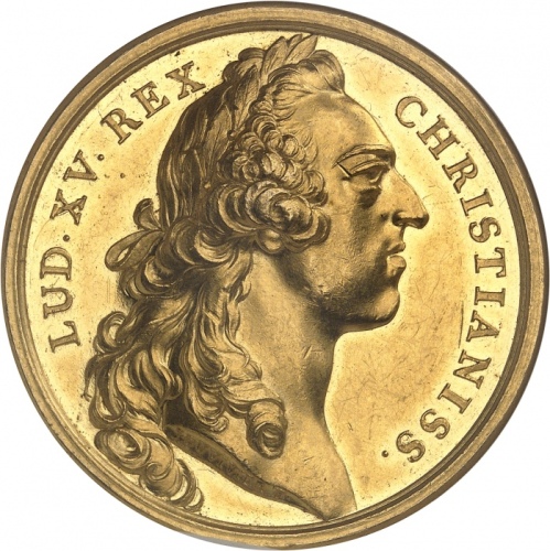  1752年法国路易十五商业委员会奖章 NGC MS 62 FRANCE / CAPÉTIENSLouis XV (1715-1774). Médaille d Or