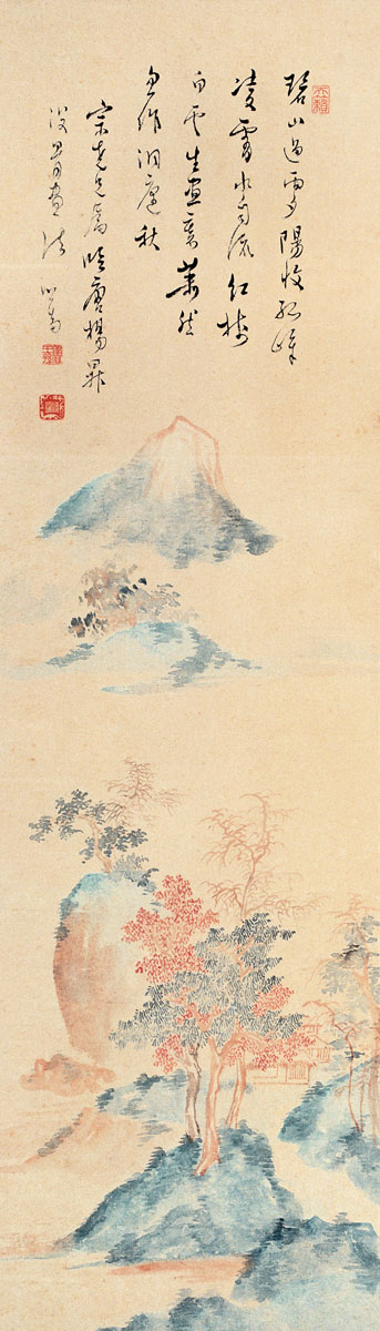 溥心畬  没骨山水