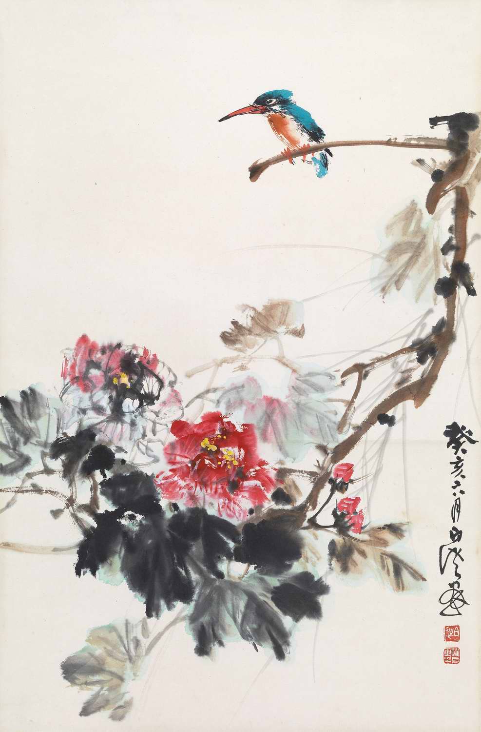 白澄 芙蓉翠鸟