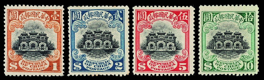 ★1913年伦敦版帆船邮票1元、2元、5元各一枚