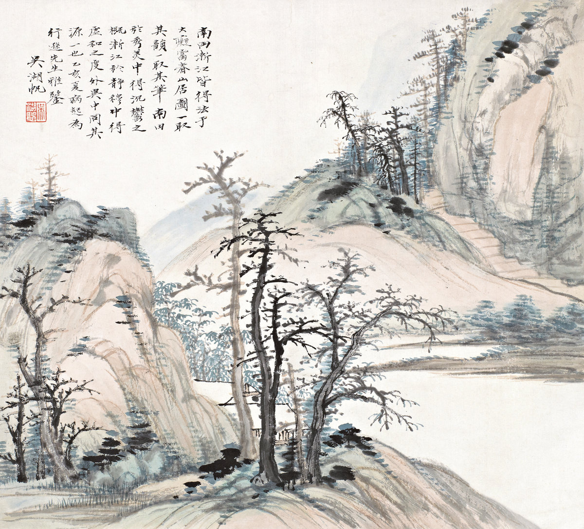 吴湖帆 富春山色  