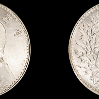 袁世凯像民国三年壹圆O版三角元 PCGS UNC Details
