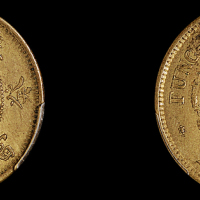 1903年癸卯奉天省造光绪元宝十文黄铜币一枚，PCGS MS62