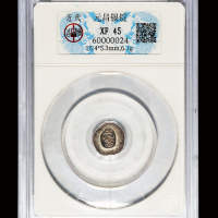 清代云南“元昌”半两小银锭一枚，砸有铭文的小银锞较为少见，GBCA XF45