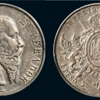 1866年墨西哥1PESO银币