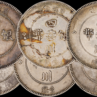 四川省造军政府壹圆6枚 极美