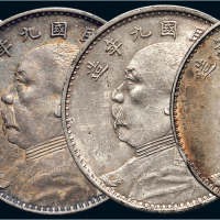 民国九年（1920年）袁世凯像壹圆银币八枚