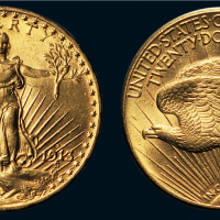 1913年美国自由女神1盎司金币