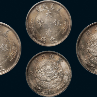 1910年大清银币伍角银质样币（LM25）