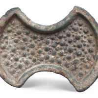 明仿“宋代银铤范”一枚。长95mm。极美品，少见。方药雨旧藏。
