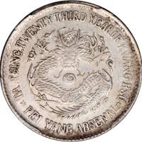 北洋造光绪23年二角 PCGS AU Details
