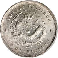 安徽省造光绪24年七分二厘普通 PCGS AU Details