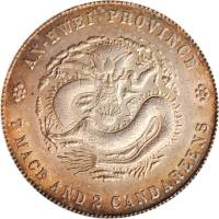 安徽省造光绪24年七钱二分ASTC高四 PCGS AU Details