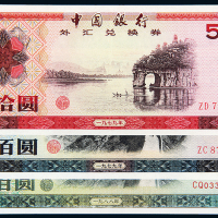 外汇券50/100元3枚