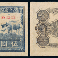 一版币伍圆水牛CMC45