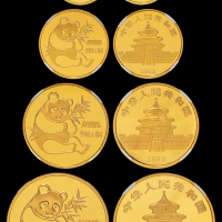 1982年熊猫金币四枚全套NGC69