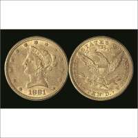 1881年美国10元纪念金币