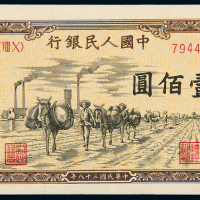 一版币壹佰圆驮运
