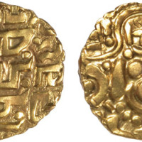 古代丝绸之路金币一枚,重量:4.3克,极美品