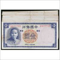 民国二十六年（1937年）中国银行壹圆共二十五枚