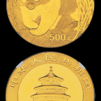 2002年熊猫1盎司金币NGC68