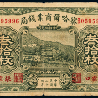 24年察哈尔商业钱局叁拾枚1枚