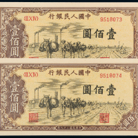 一版币100元驮运二连均CNCS64