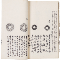 民国潘硕庭“古泉拓存”一册。方药雨旧藏。书后矜有“药雨”藏书私印。