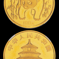 1986年熊猫1盎司金币NGC68