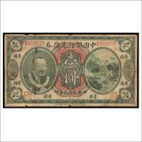 民国元年（1912年）中国银行兑换券福建壹圆