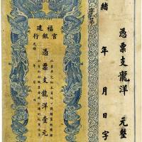光绪年福建官银行龙洋壹元 八品