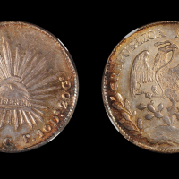 1877年花边鹰洋银币MS64