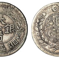 1907年新疆喀什大清银币湘平伍钱一枚