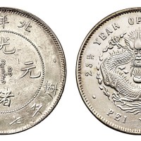 光绪二十五年北洋造光绪元宝库平七钱二分银币一枚