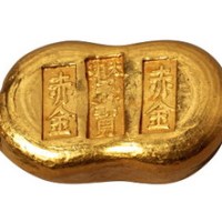 清末民初“天津天宝 赤金”一两金锭一枚