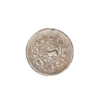 1909年西藏大狮子图壹两银币一枚